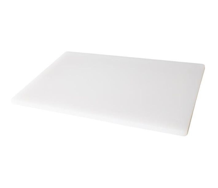 Omcan 18" x 24" x 1/2" Colored Cutting Board - White - CA