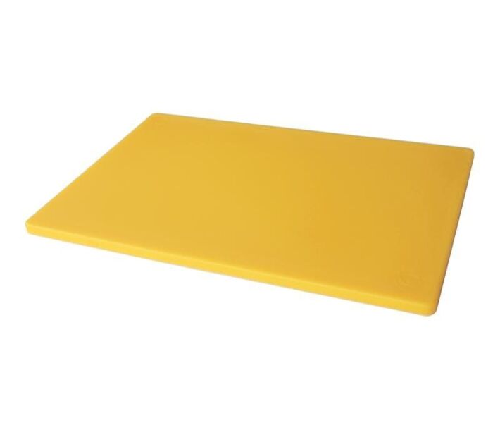 Omcan 18" x 24" x 1/2" Colored Cutting Board - Yellow - CA