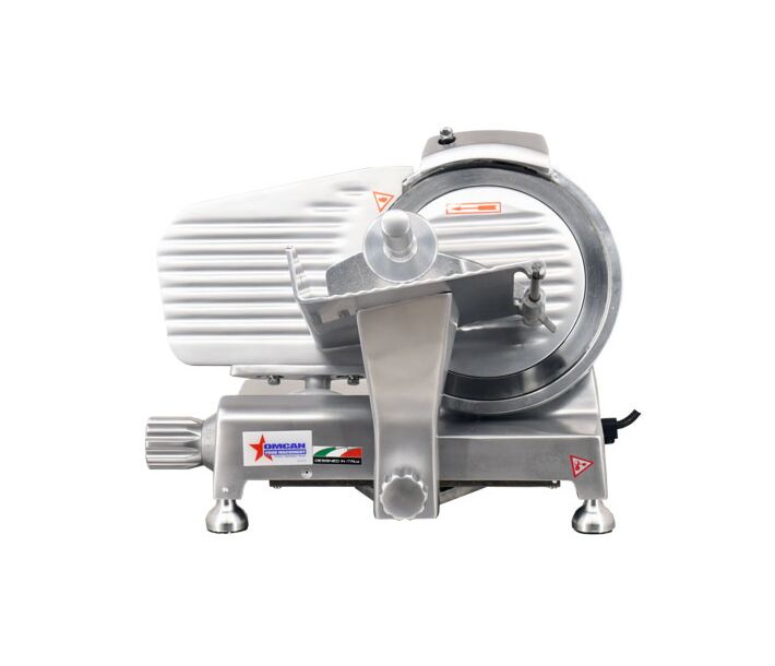 Omcan 9" Belt-Driven Meat Slicer with Blade Locker - 110V, 0.16 HP - CA