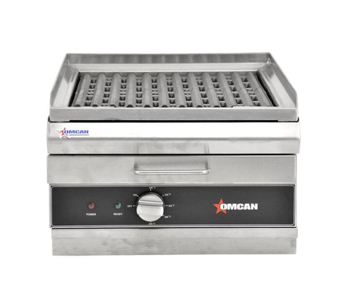 Omcan 16.5" Wide Charbroiler/Griddle - 1.8kW - USA