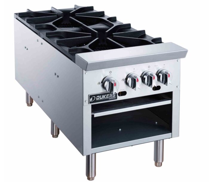 Dukers DCSPA2 Commercial Four Burner Gas Stock Pot Range - 160,000 BTU - USA