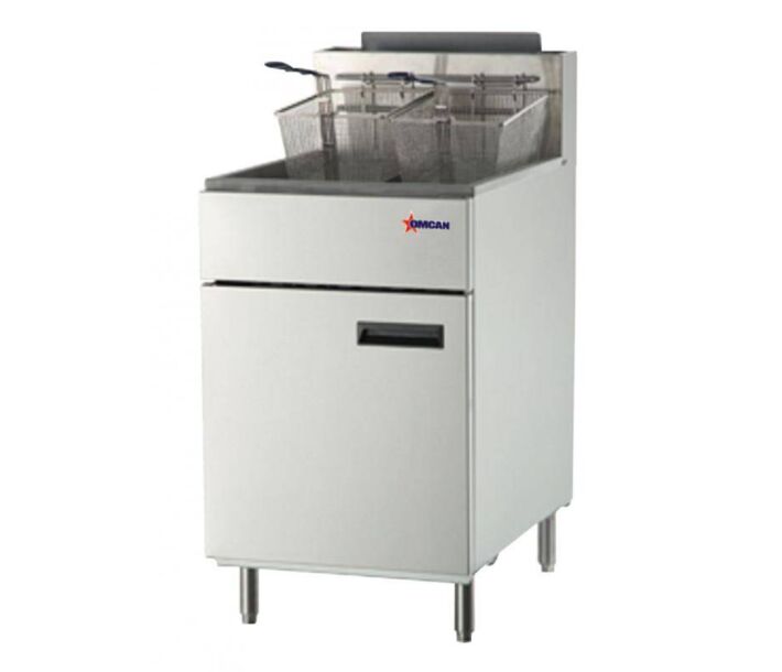 Omcan Propane Gas Floor Fryer 76.15 lb Oil Capacity - USA