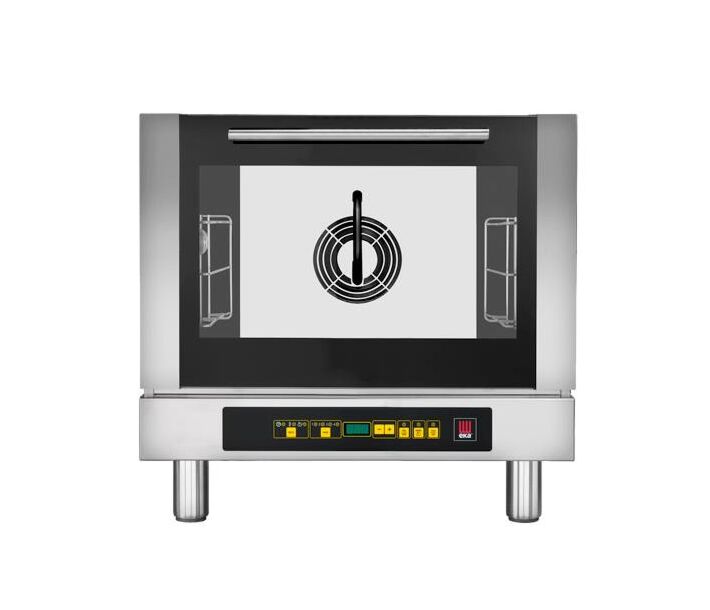 Omcan EKFA312DUD Countertop Electric Convection Oven - Half Size 3 Shelves Capacity - 240V 2.9kW - CA