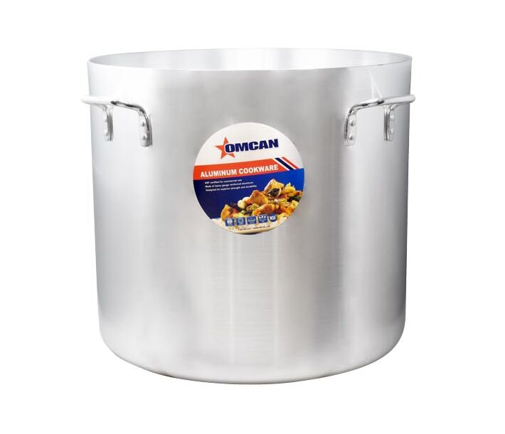 Omcan 140 Qt. Aluminum Stock Pot 22.8" Diameter - CA