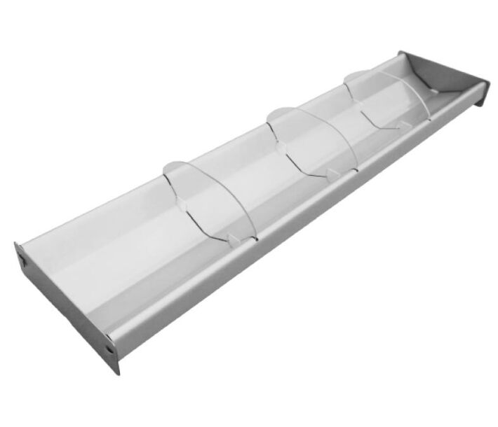 Omcan 28.5" x 6.75" x 2" Stainless Steel Trays with Dividers - CA