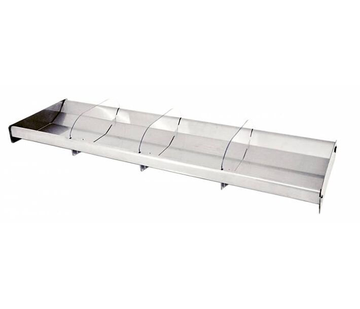 Omcan 28.5" x 10.75" x 2" Stainless Steel Trays with Dividers - CA