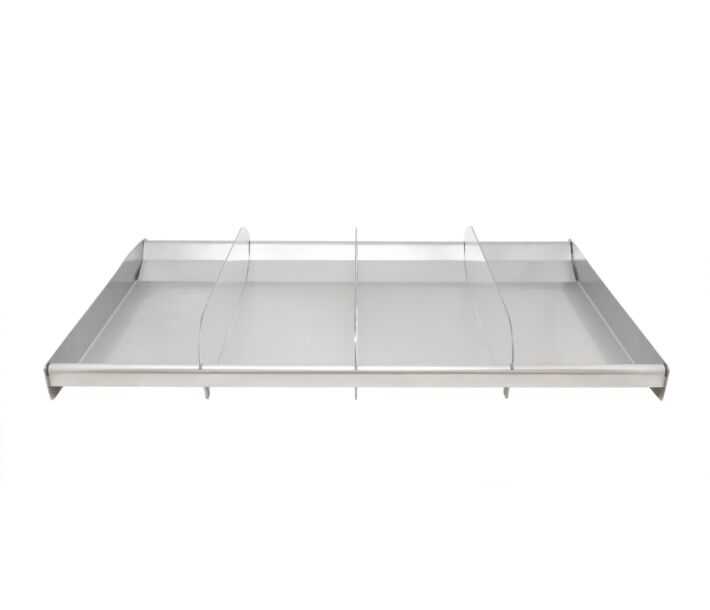 Omcan 28.5" x 16.75" x 2" Stainless Steel Trays with Dividers - CA