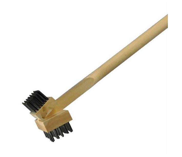 Omcan 48" Ultimate Double Sided Angled Grill Brush With Flat and Round Steel Wires - USA