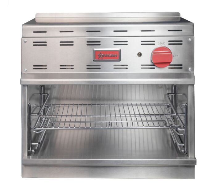 Omcan 24” Natural Gas Infrared Cheese Melter – 20,000 BTU - CA