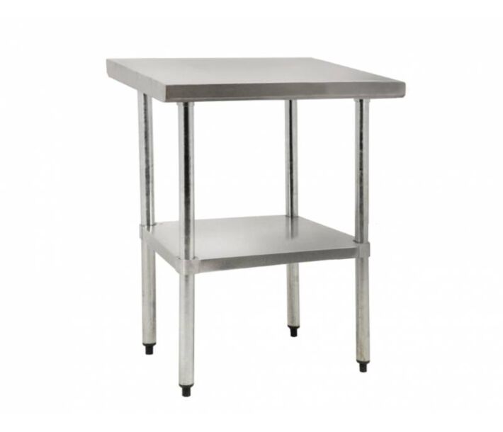 Zanduco Stainless Steel Worktable 24" X 24" with undershelf - Heavy-Duty - USA