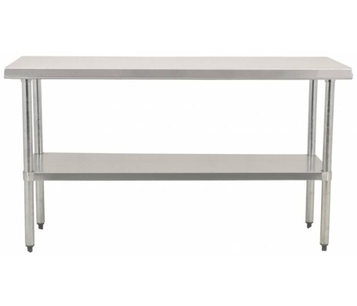 Zanduco Stainless Steel Worktable 24" X 36" with undershelf - Heavy-Duty - CA