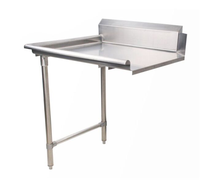 Zanduco 30" x 26" Left Side Stainless Steel Clean Dish Table - USA