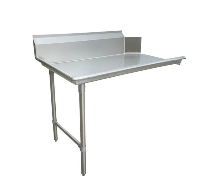 Zanduco 30" x 36" Left Side Stainless Steel Clean Dish Table - USA