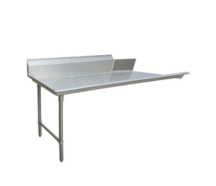 Zanduco 30" x 60" Left Side Stainless Steel Clean Dish Table - USA