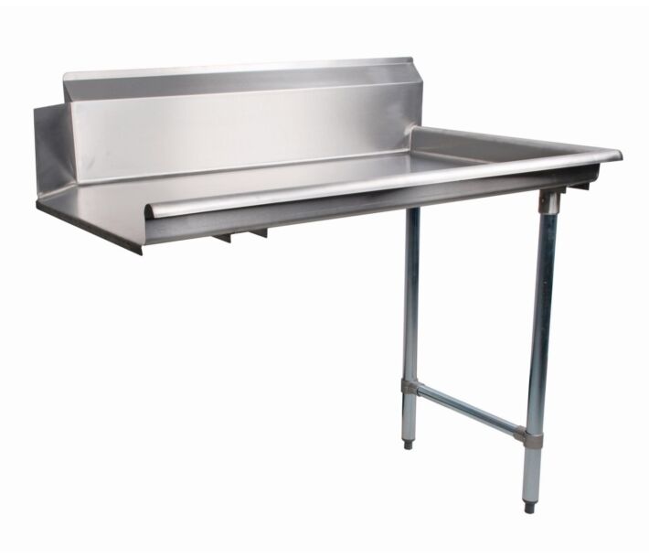 Zanduco 30" x 72" Right Side Stainless Steel Clean Dish Table - CA
