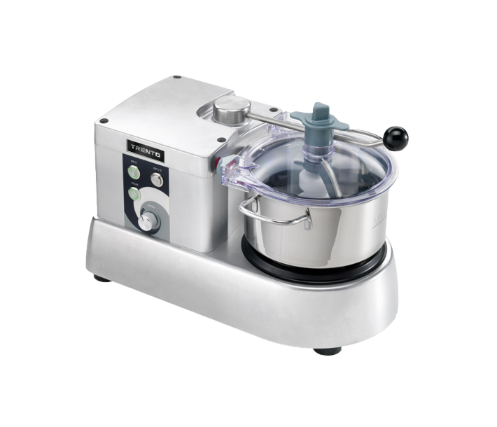 Trento 4 Qt. Stainless Steel Bowl Food Processor - 0.5HP, 110V - CA