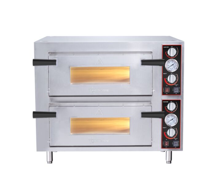Omcan Pizza Oven Countertop Double Door Fit 2 of 16" -18" Pizza 3200W - 240V/60/1 - USA
