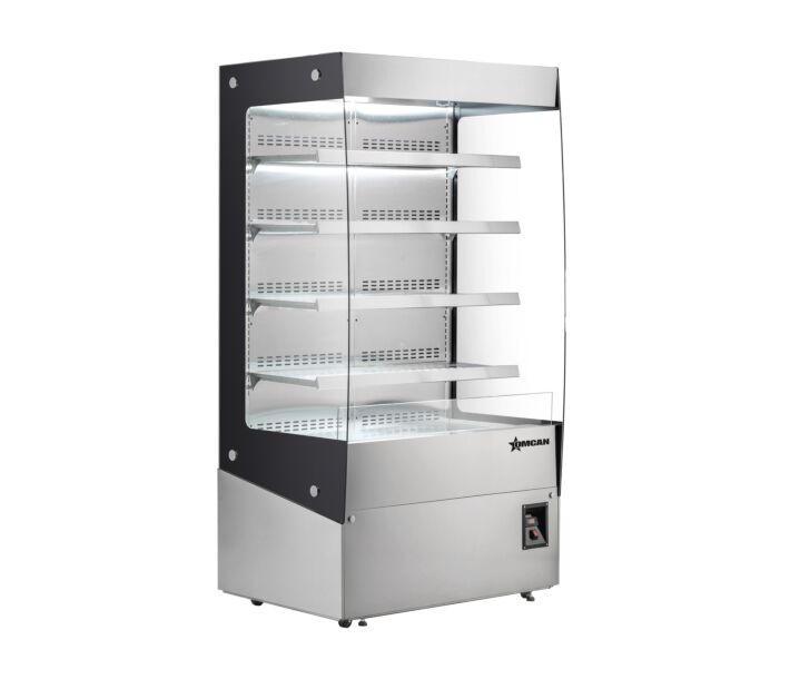 Omcan 46" Open Front Floor Display Warmer with 760L Capacity - 220V, 3100W - USA