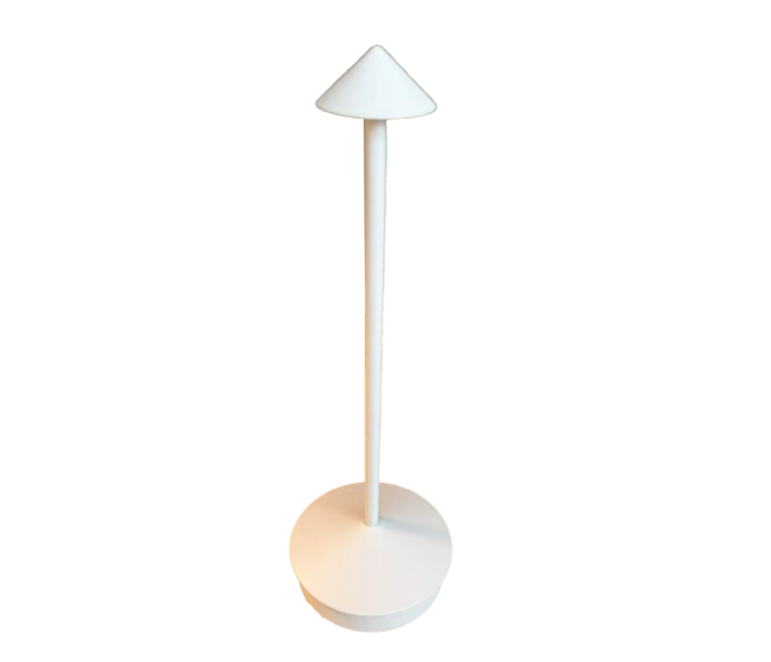 Omcan 4.13" x 11.8" White LED Rechargeable Table Lamp with 3.7V (1200mA) Battery Power and 3000K/6000K Colour Temperature - CA