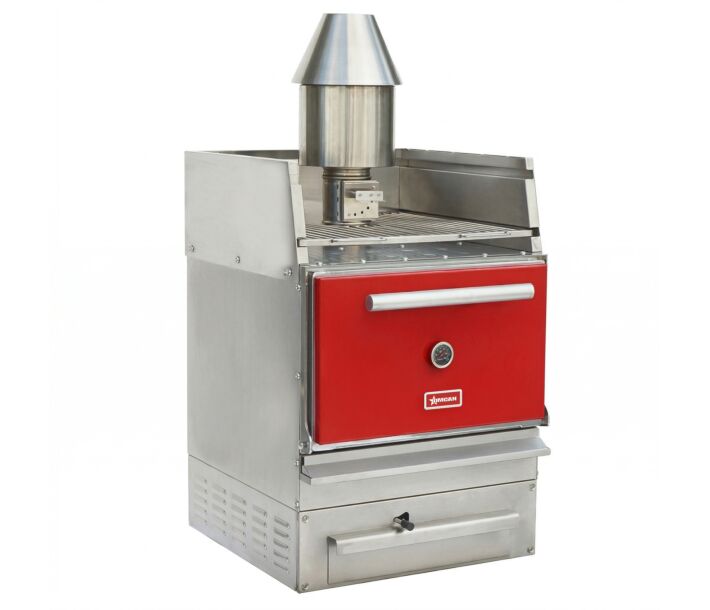 Omcan Charcoal Grill and Oven - Stainless Steel, 110 lb Capacity - USA