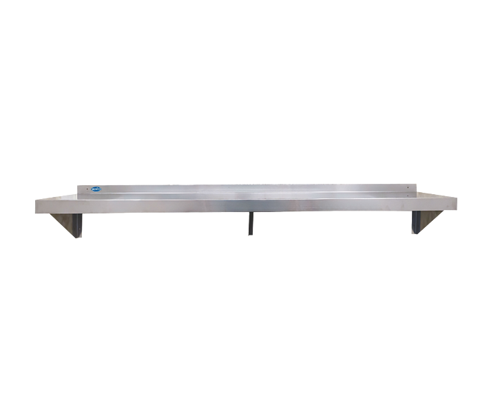 Zanduco 14" x 72" Stainless Steel Wall Shelf - USA