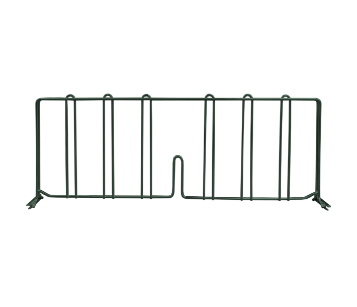 Zanduco 18" x 4" Pressure Fit Epoxy Shelf Divider - NSF - CA
