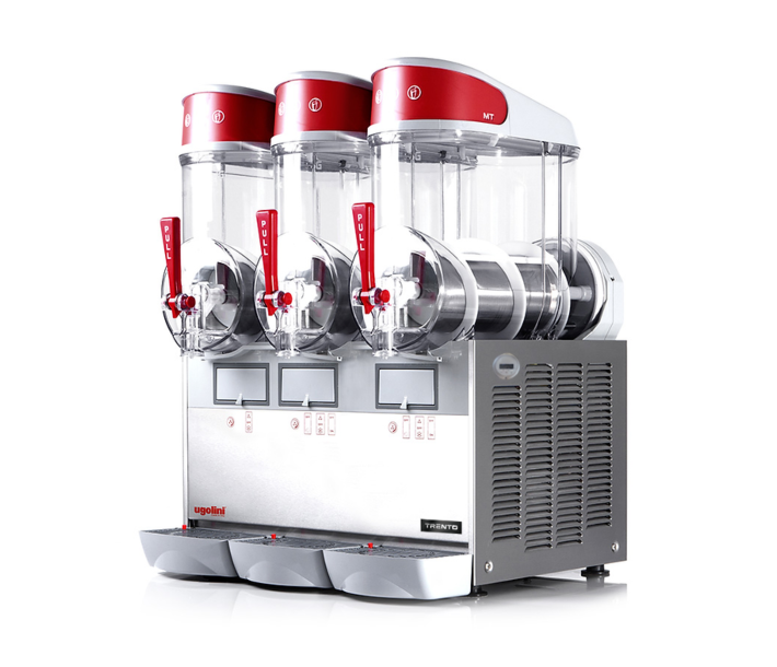 Ugolini MT3 Countertop Triple Bowl Granita / Slushy Machine with Magnetic Drive - 3 x 10L / 2.6 Gal. - USA