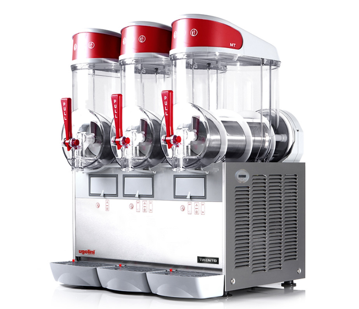 Ugolini MT3 Countertop Triple Bowl Granita / Slushy Machine with Magnetic Drive - 3 x 10L / 2.6 Gal. - CA