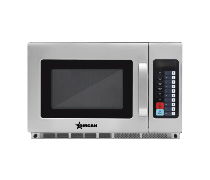Omcan 49398 Commercial Microwave Oven 1.2 Cu. Ft. with Push Button Controls 2100W - CA