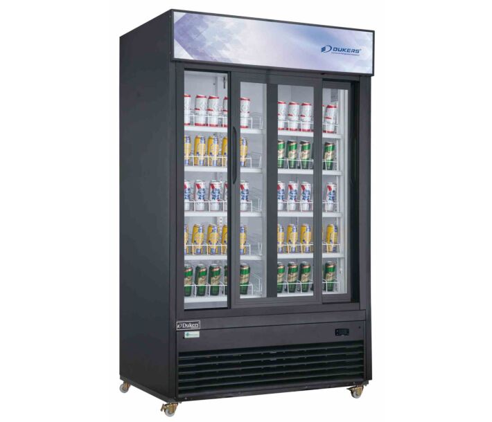 Dukers DSM-47SR Double Door Merchandiser Refrigerator, 47.67 Cu. Ft. - USA