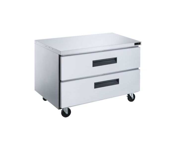 Dukers DUC36R-D2 36" Stainless Steel Commercial Undercounter Refrigerator with Two Drawers, 9.60 cu. ft. - USA