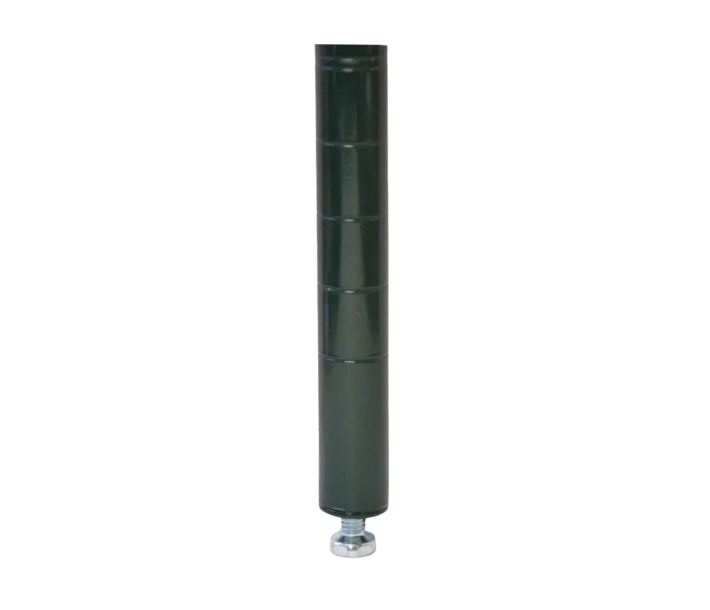 Zanduco 64" Heavy Duty Commercial Dark Green Epoxy Post With Leveler - NSF - CA