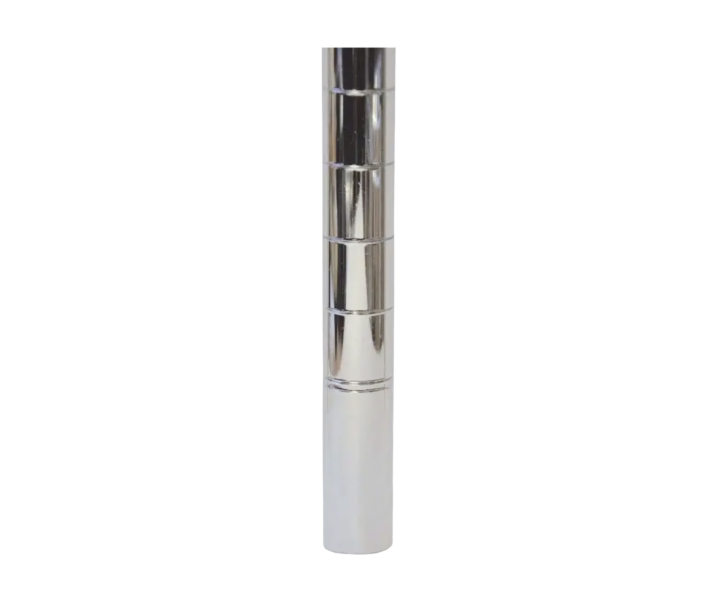 Zanduco 84" Heavy Duty Commercial Chrome Post Without Leveler - NSF - CA