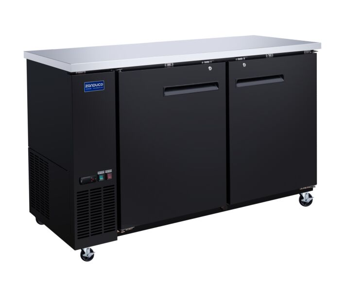 Zanduco 61" Two Solid Door Back Bar Refrigerator - 446L - CA