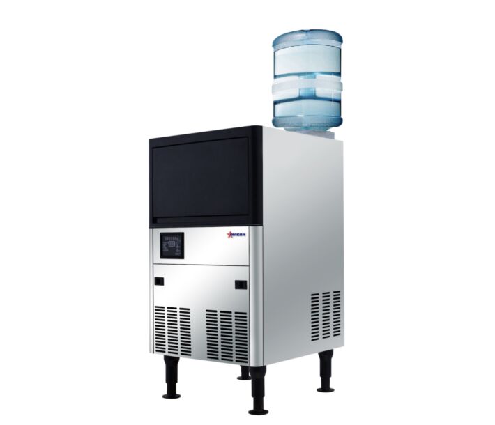 Omcan Ice Maker Production Capacity 80 lb / 36 Kg per Day Dual Water Input - 115V/60/1 - USA
