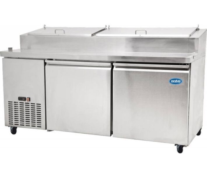 Zanduco 72" Refrigerated Pizza Prep Table - USA