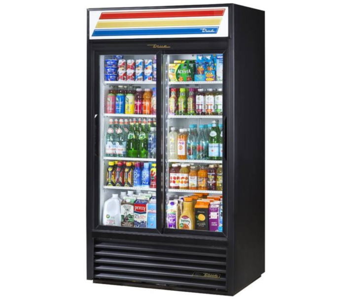 True GDM-37-HC-LD 43" Glass Slide Door Refrigeration Merchandiser - 115V - USA