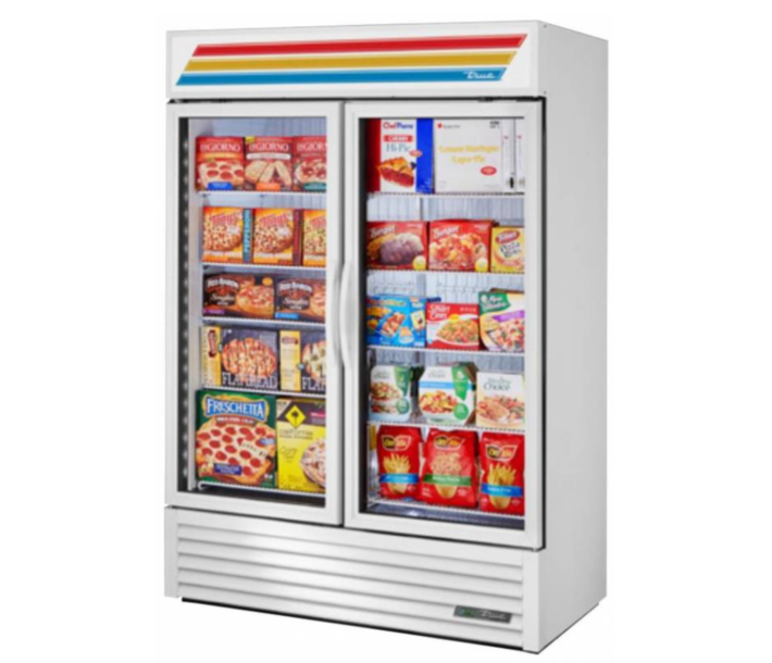 True GDM-49F-HC~TSL01 54" Glass Swing Door Freezer Merchandiser - 115V - CA