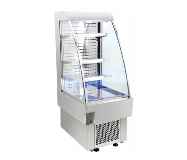 Zanduco 24" Grab-and-Go Open Silver Refrigerated Floor Display Showcase with 230L Capacity - 110V, 1230W - USA