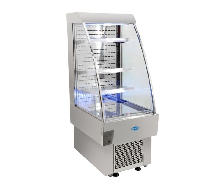 Zanduco 24" Grab-and-Go Open Silver Refrigerated Floor Display Showcase with 230L Capacity - 110V, 1230W - CA