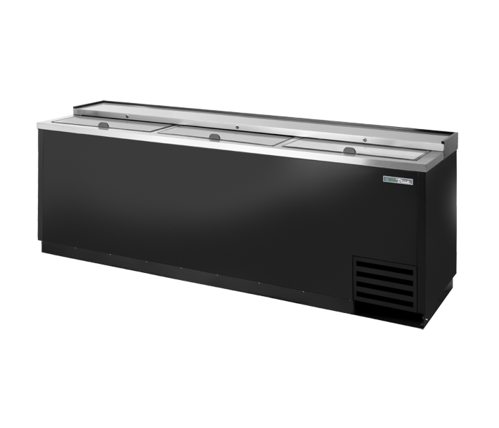 True TD-95-38-HC 95" Solid Slide Lid Deep Well Bottle Cooler - USA