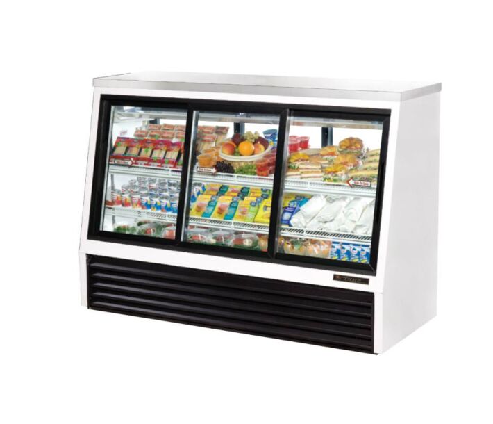 True TSID-72-6 Single Duty Six Door Refrigerated Deli Case - 24 cu.ft. - USA