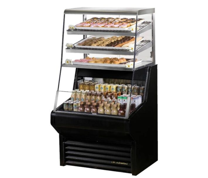 True THAC-36DG-HC-LD 36" Refrigerated Horizontal Air Curtain - 8.8 cu. ft. - USA