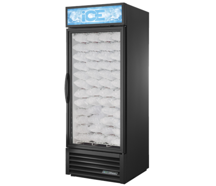 True GDIM-26NT-HC~TSL01 30" No Tank Freezer Glass Door Ice Merchandiser - 115V - USA