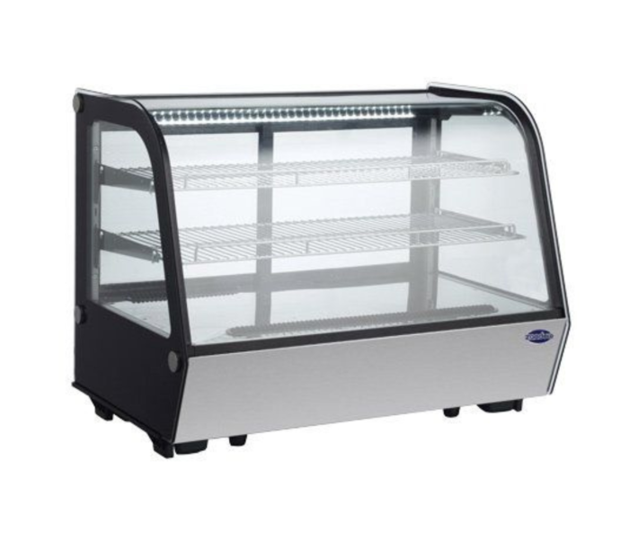 Zanduco 35" Countertop Refrigerated Showcase with 160L Capacity - 110V - USA
