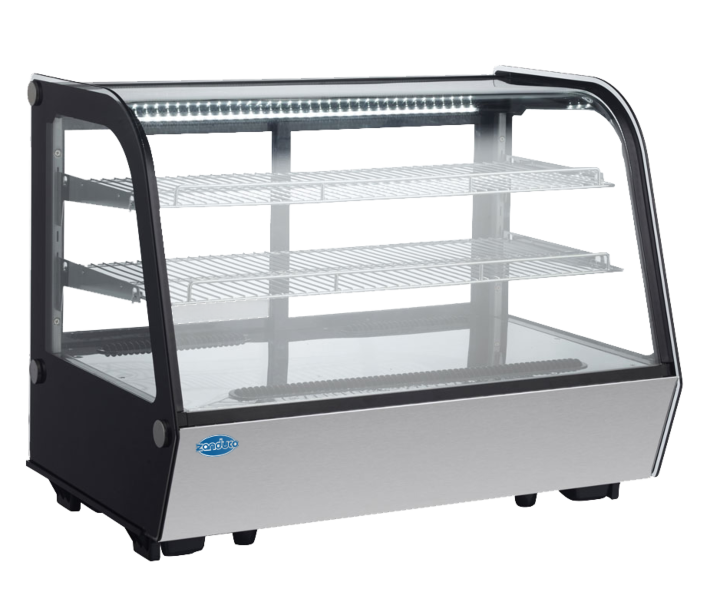 Zanduco 35" Countertop Refrigerated Showcase with 160L Capacity - 110V - USA