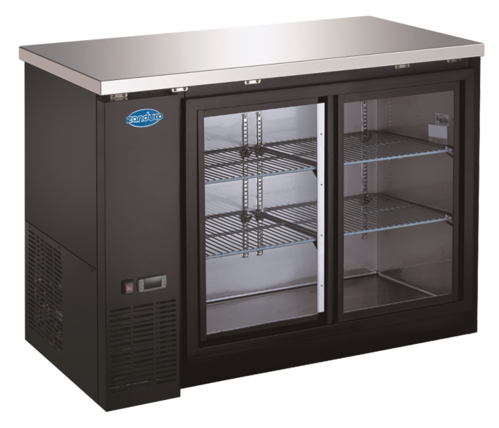 Zanduco 48" Two Sliding Glass Door Back Bar Cooler with 335L Capacity - 115V - USA