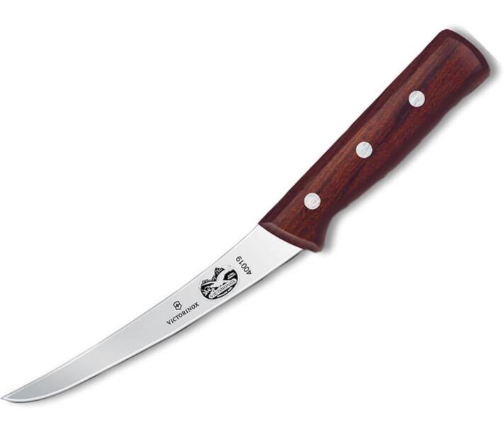 Victorinox 5.6616.15 6" Flexible Blade Curved Boning Knife with Rosewood Handle - CA