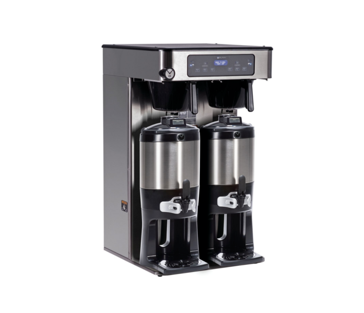 Bunn ICB TWIN Infusion Series Stainless Steel Twin Tall Coffee Brewer with 21.2L Capacity - 120/240V SST - CA