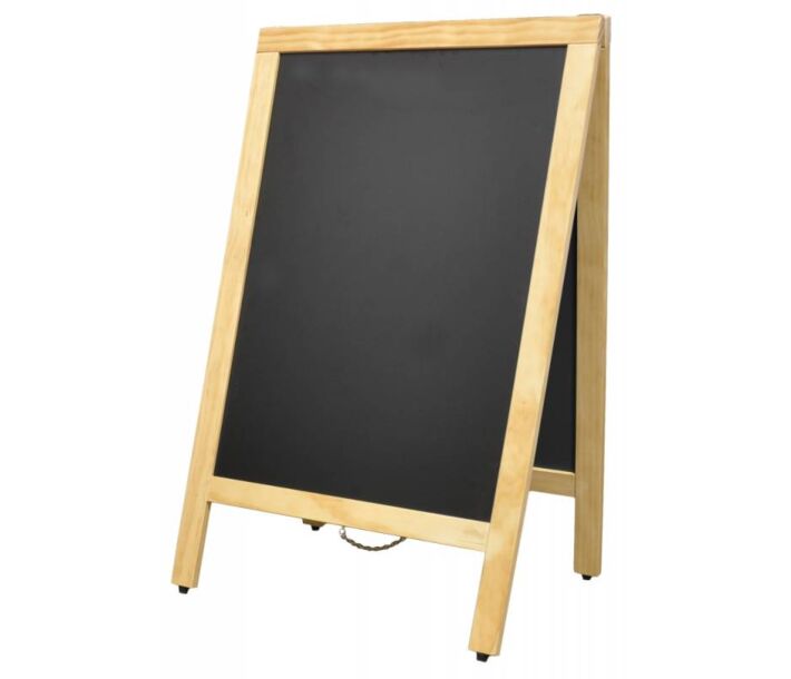 Omcan Sidewalk Menu Chalkboard - Natural Color Frame - USA